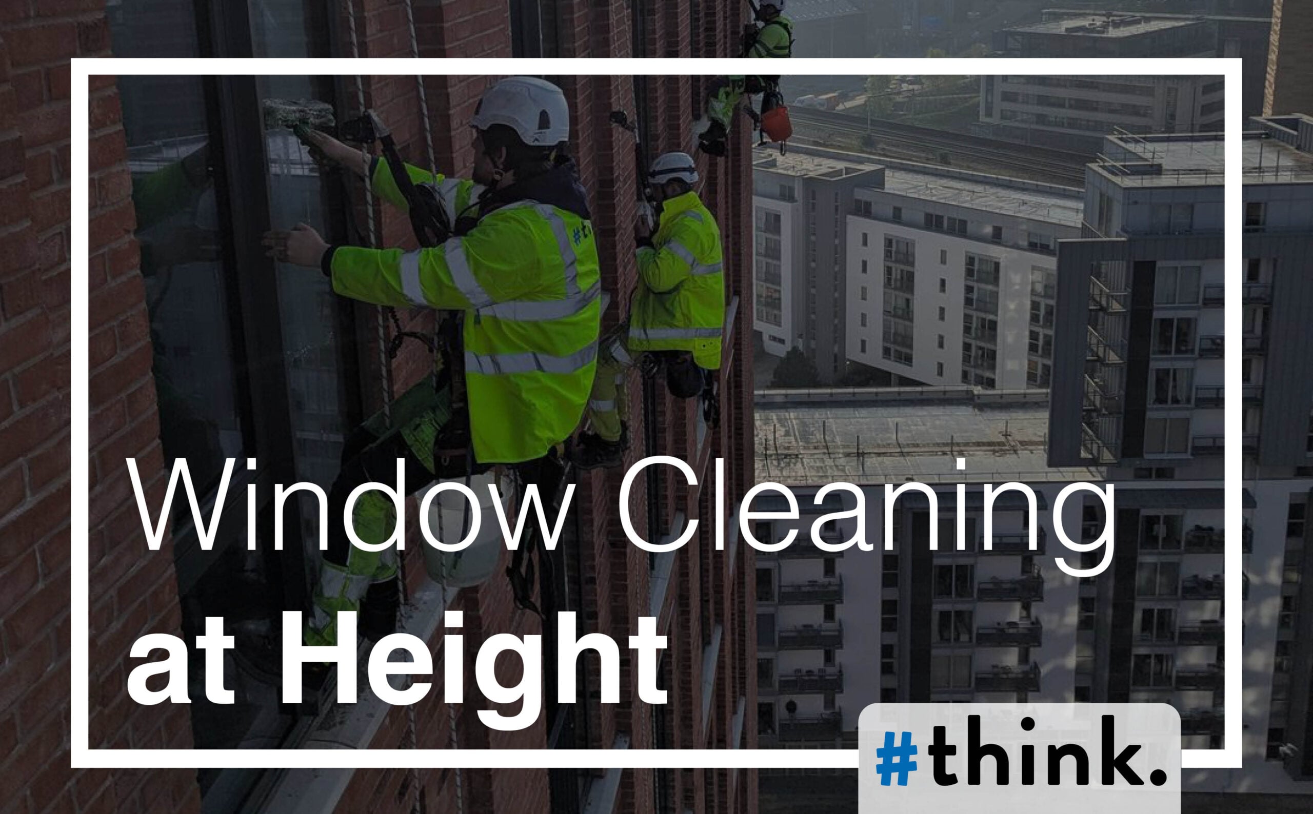 Window Cleaning at Height: Silkbank Wharf Project by Think 360 Services Ltd.